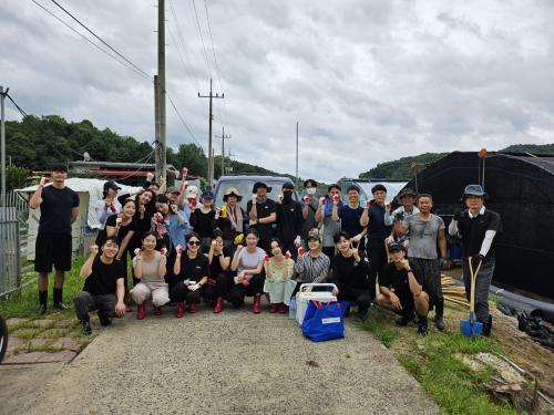 중부대학교, 금산군 수해 복구 현장 자원 봉사 활동 펼처