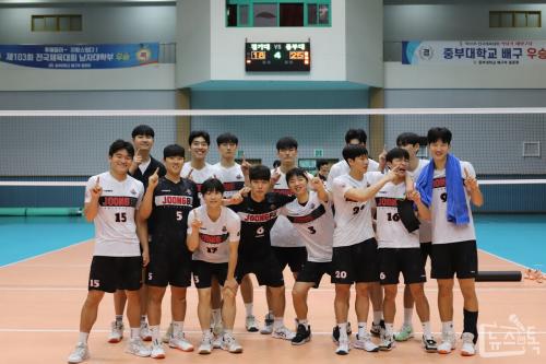 중부대, ‘전통 강호’ 경기대 꺾고 6강 PO 기선 제압