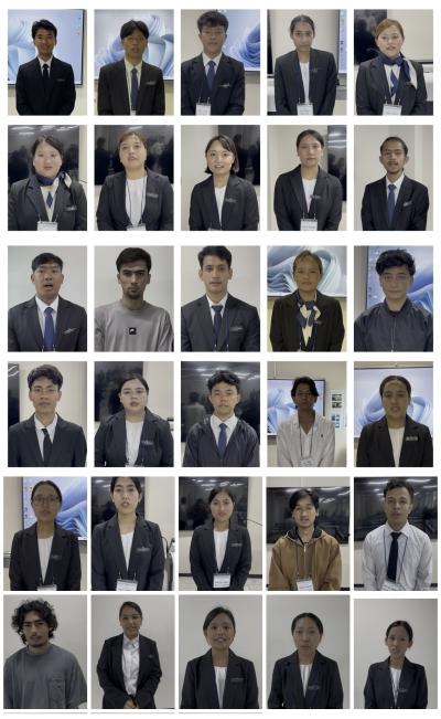 호텔비즈니스전공 네팔학생들의 자기소개와 모의 호텔입사 인터뷰 진행