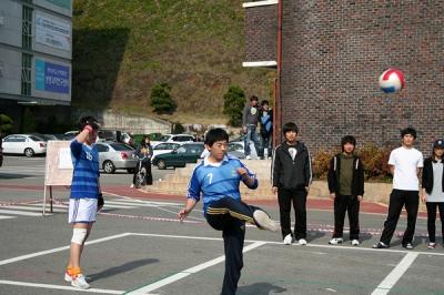 체육대회 족구 예선전