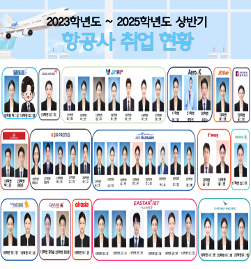 2023학년도 2024학년도 상반기 항공사 취업 현황